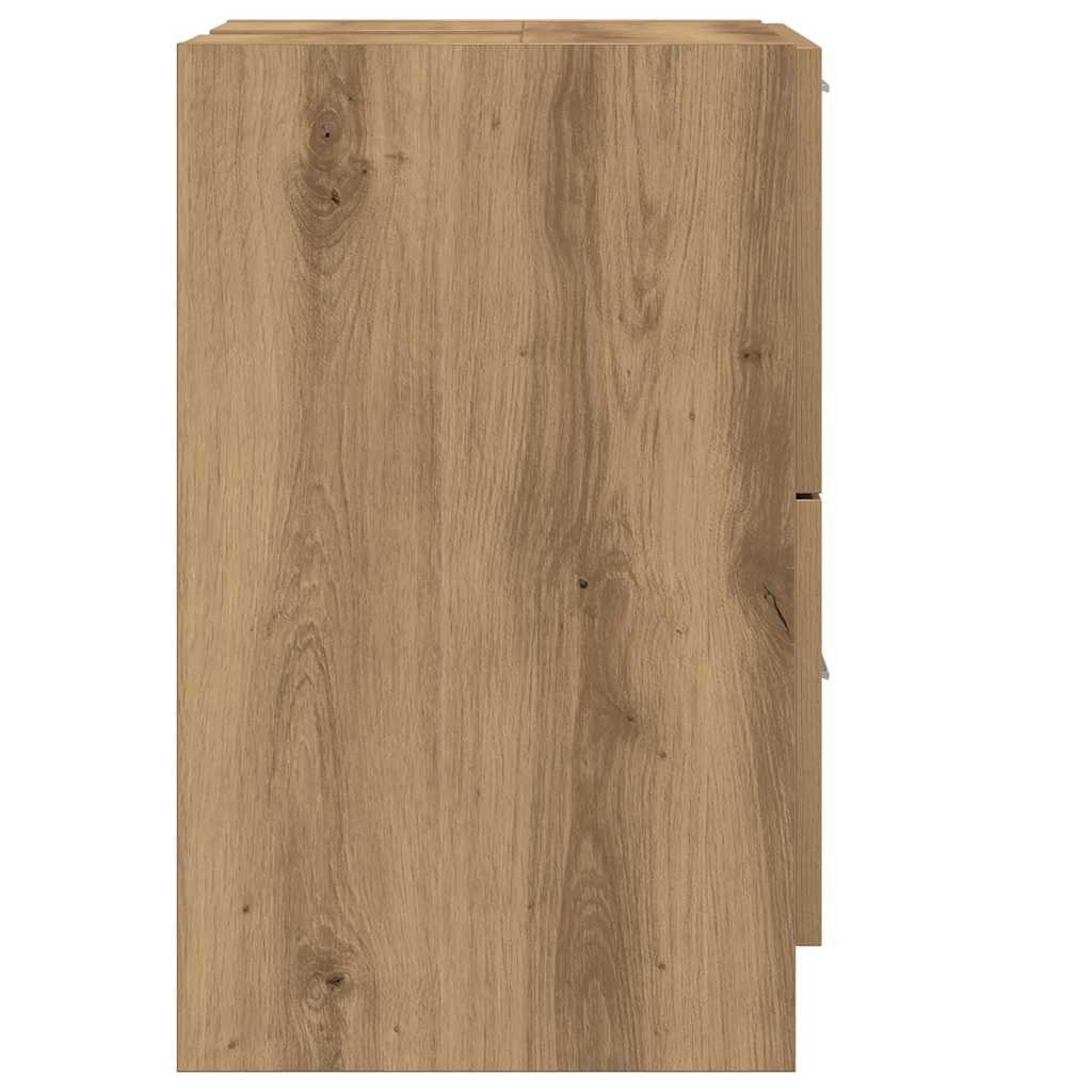 Badkamer Kast Artisan Eiken 40 x 37 x 59 cm Bewerkt hout is nu te koop bij PeponiXL, paradijselijk wonen!