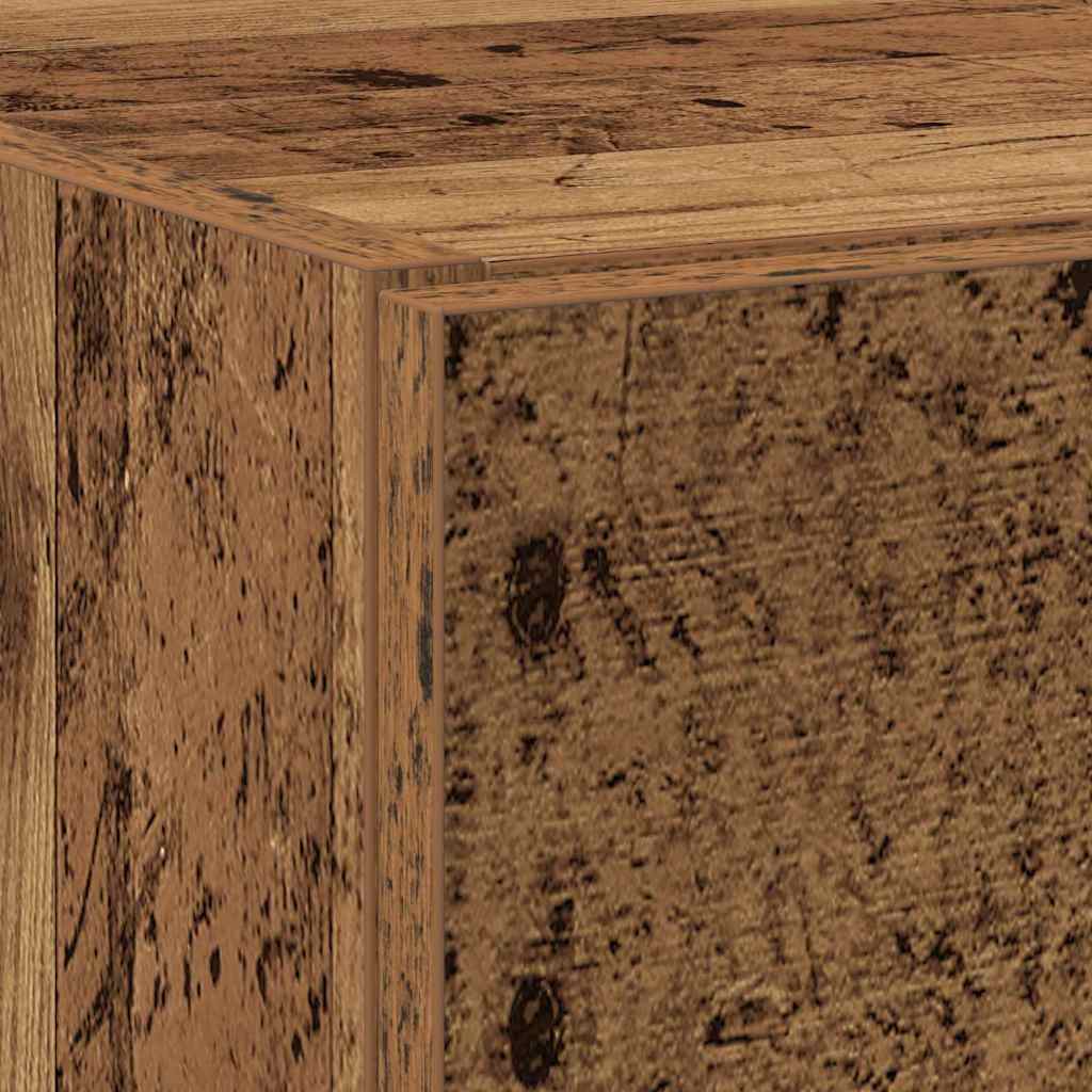Badkamer Kast met lade Oud Hout 59 x 37 x 59 cm Bewerkt hout is nu te koop bij PeponiXL, paradijselijk wonen!