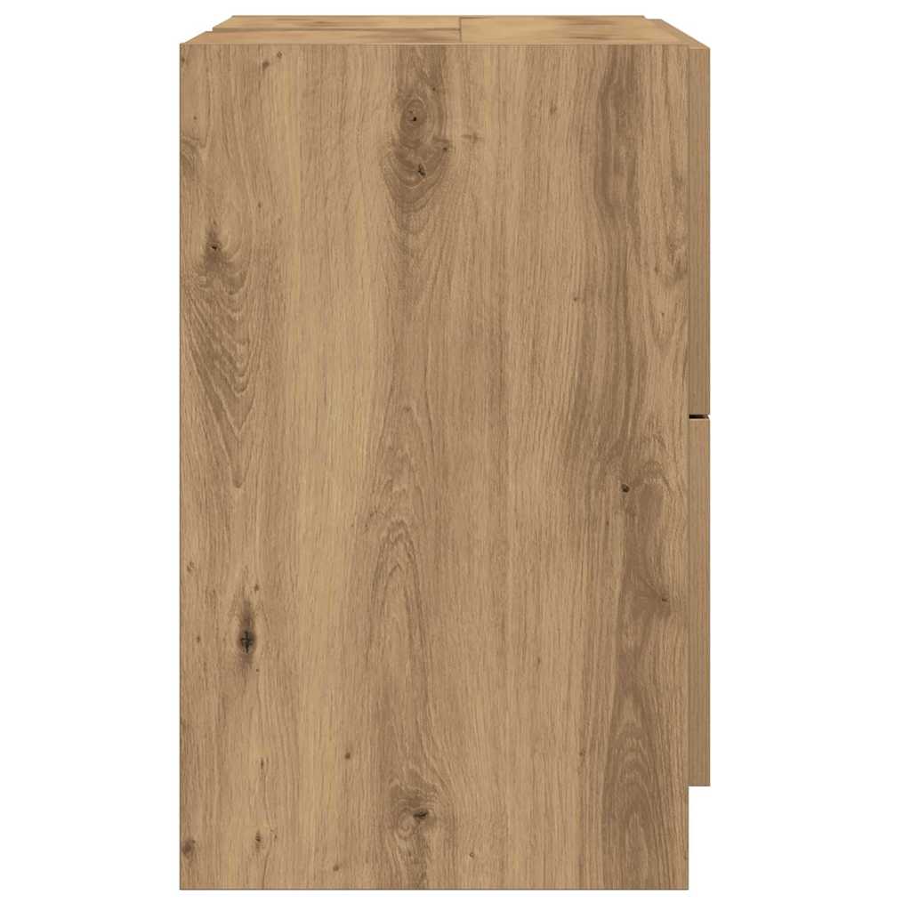 Badkamer Kast Artisan Eiken 59 x 37 x 59 cm Bewerkt hout is nu te koop bij PeponiXL, paradijselijk wonen!