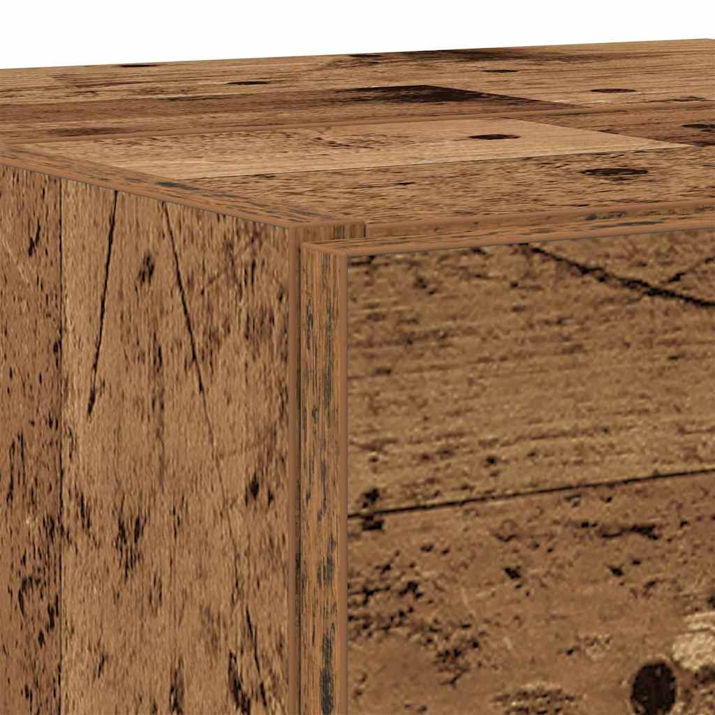 Badkamer Kast met lade Oud Hout 78 x 37 x 59 cm Bewerkt hout is nu te koop bij PeponiXL, paradijselijk wonen!