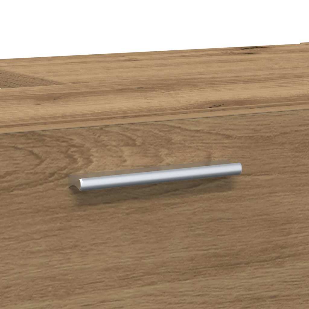Badkamer Kast Artisan Eiken 78 x 37 x 59 cm Bewerkt hout is nu te koop bij PeponiXL, paradijselijk wonen!
