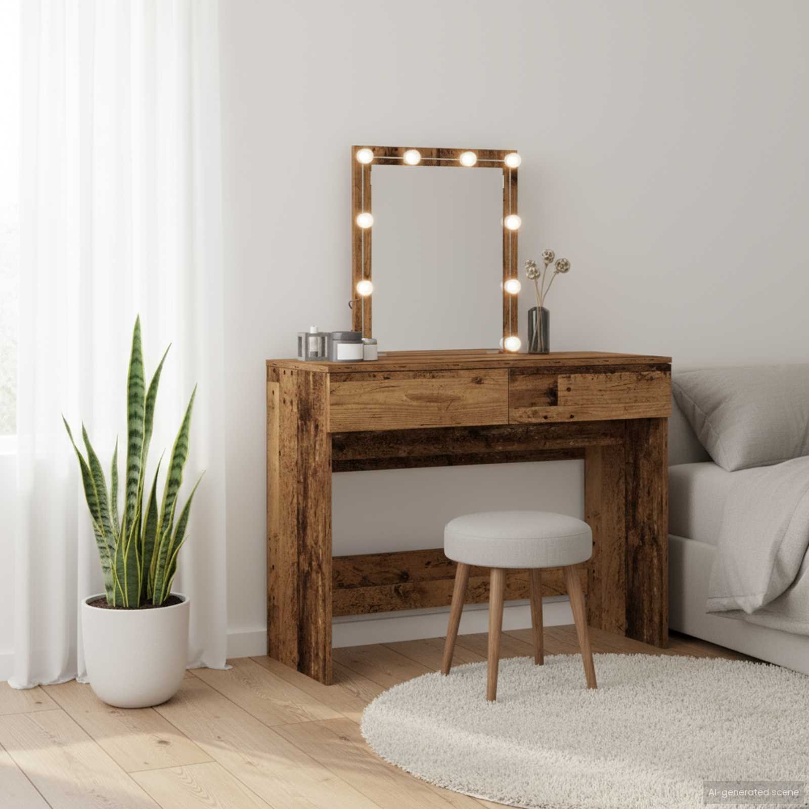 Plafondtafel met lade Oudhout 100 x 40 x 130 cm Bewerkt hout is nu te koop bij PeponiXL, paradijselijk wonen!