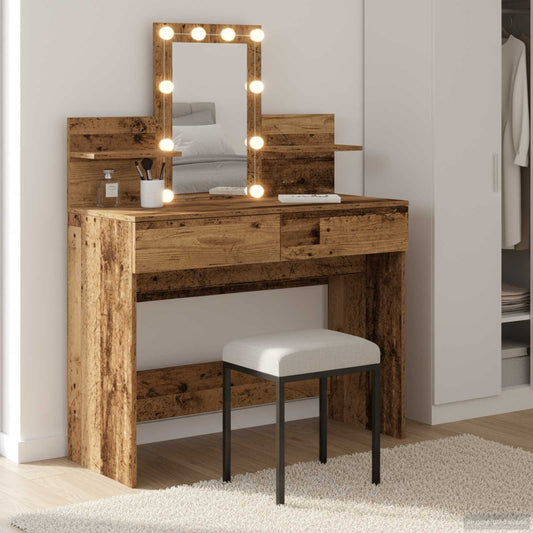 Plafondtafel met lade Oudhout 100 x 40 x 130 cm Bewerkt hout is nu te koop bij PeponiXL, paradijselijk wonen!