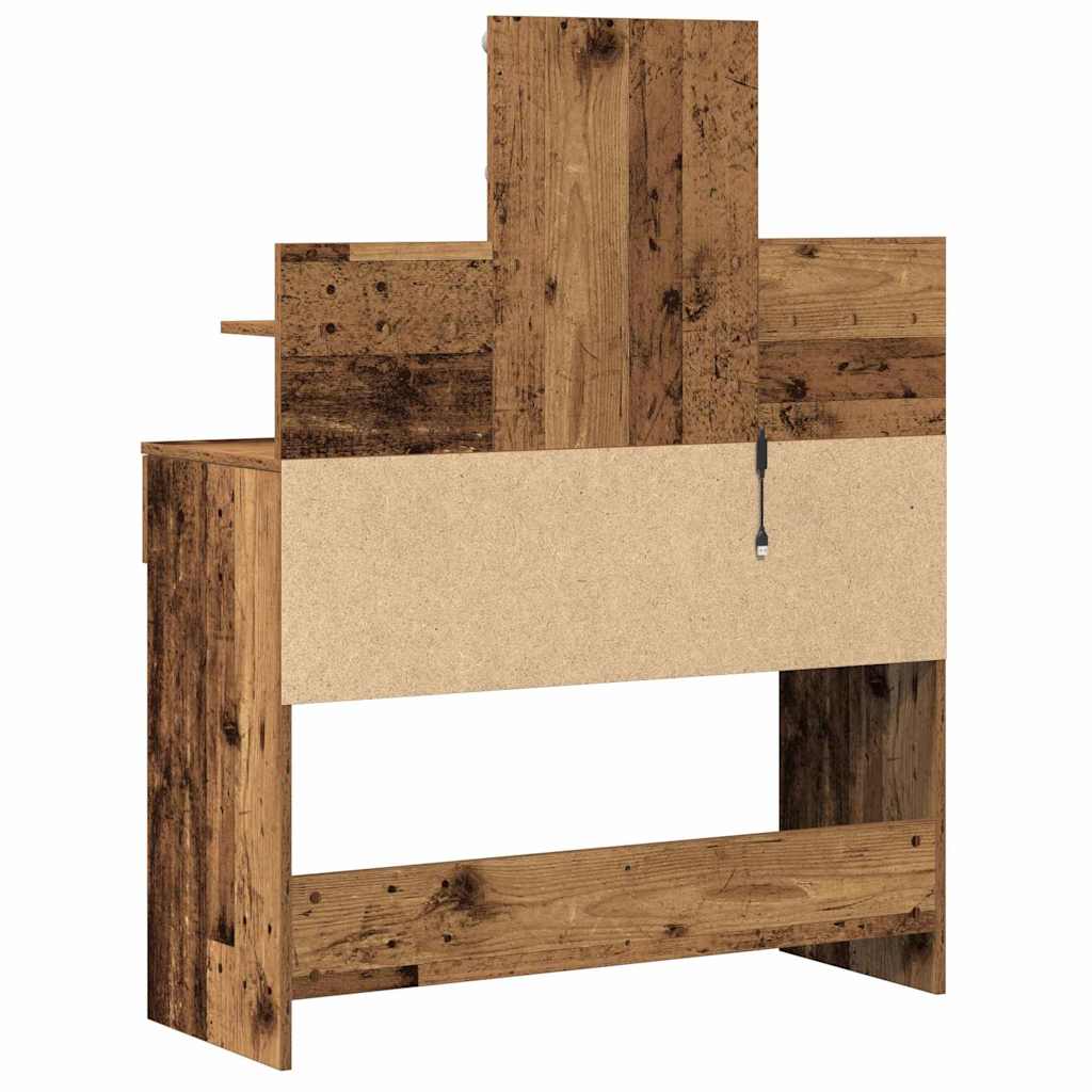 Plafondtafel met lade Oudhout 100 x 40 x 130 cm Bewerkt hout is nu te koop bij PeponiXL, paradijselijk wonen!