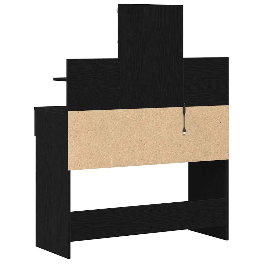 Plafondtafel Zwart Eiken 100 x 40 x 130 cm Bewerkt hout is nu te koop bij PeponiXL, paradijselijk wonen!