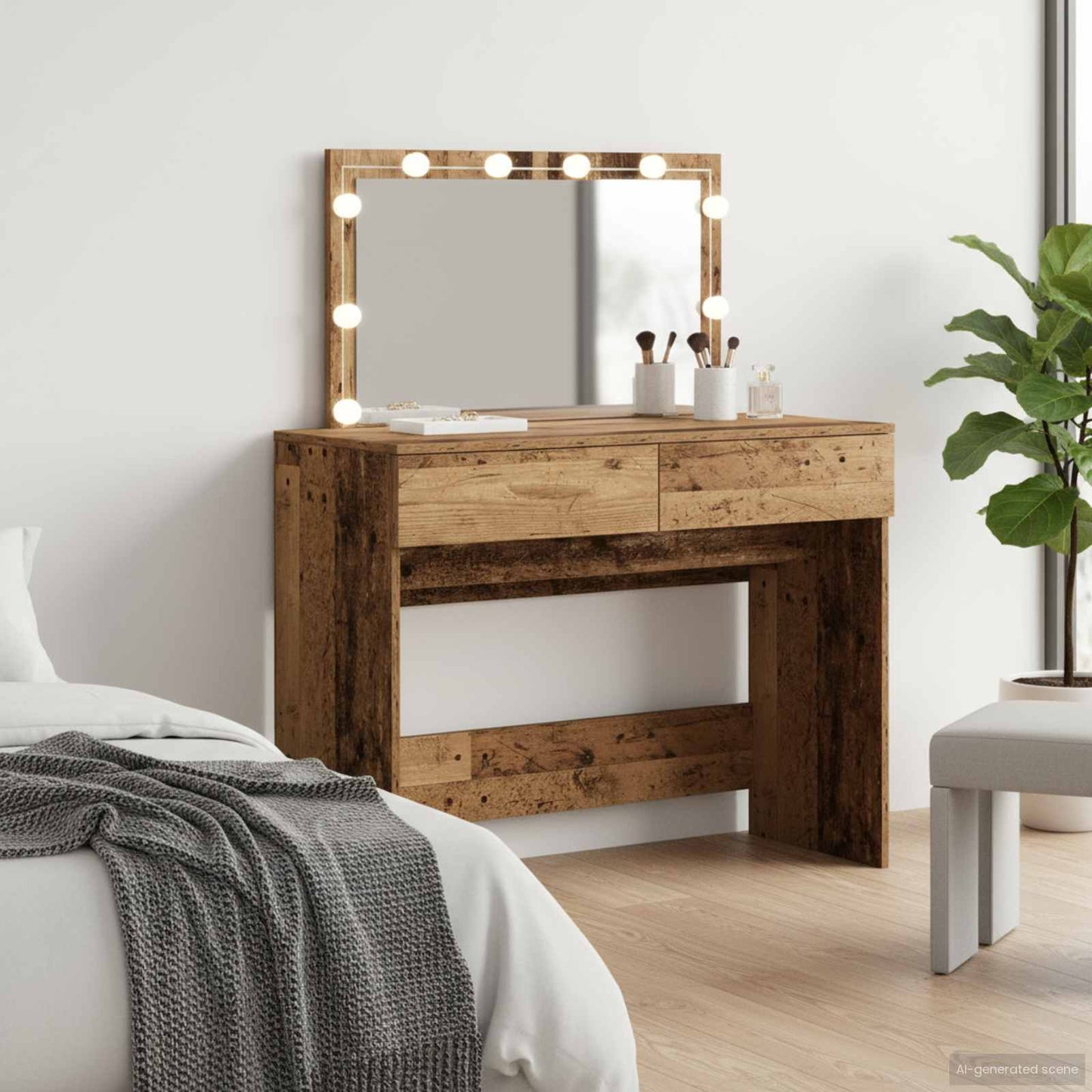 Plafondtafel met lade Oudhout 100 x 40 x 120 cm Bewerkt hout is nu te koop bij PeponiXL, paradijselijk wonen!