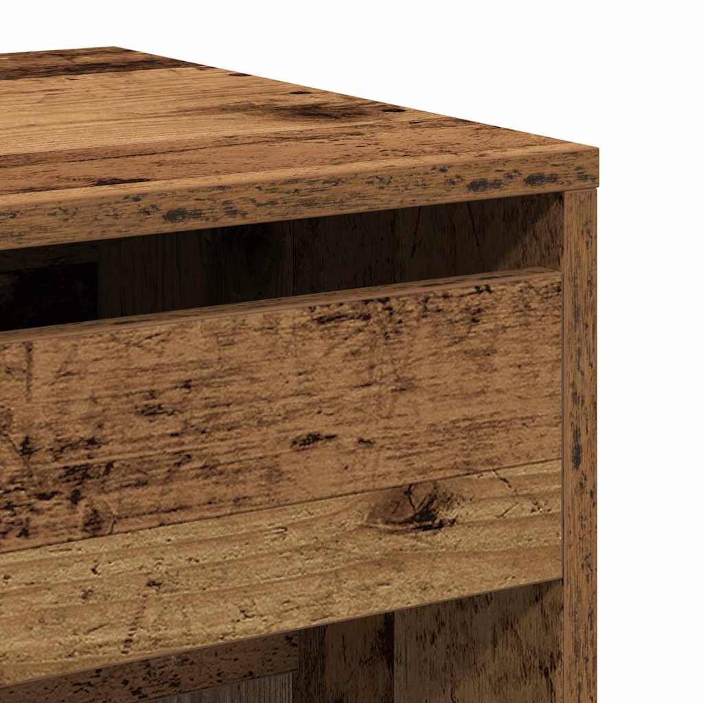 Kaptafel met lade Oud Hout 60 x 40 x 75 cm Bewerkt hout is nu te koop bij PeponiXL, paradijselijk wonen!