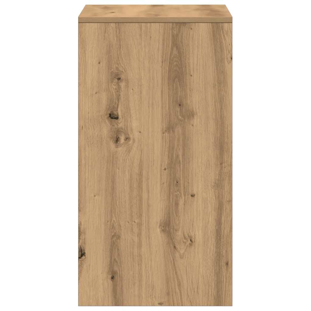 Kaptafel artisanaal eikenkleurig 60 x 40 x 75 cm Bewerkt hout is nu te koop bij PeponiXL, paradijselijk wonen!