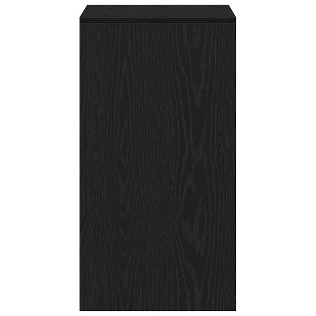 Kaptafel met lade Zwart eiken 60 x 40 x 75 cm Bewerkt hout is nu te koop bij PeponiXL, paradijselijk wonen!