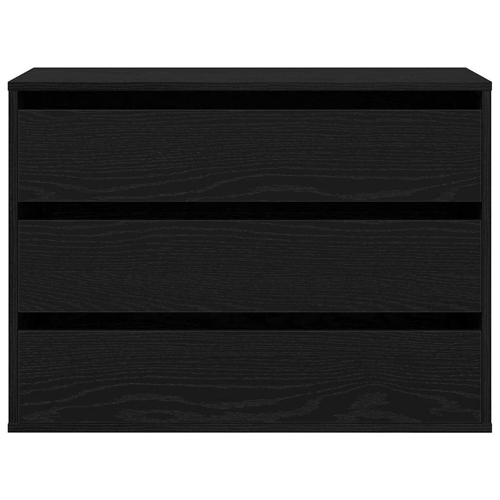 Ladenkast met lade Anders Zwart 80 x 41 x 58 cm Bewerkt hout is nu te koop bij PeponiXL, paradijselijk wonen!