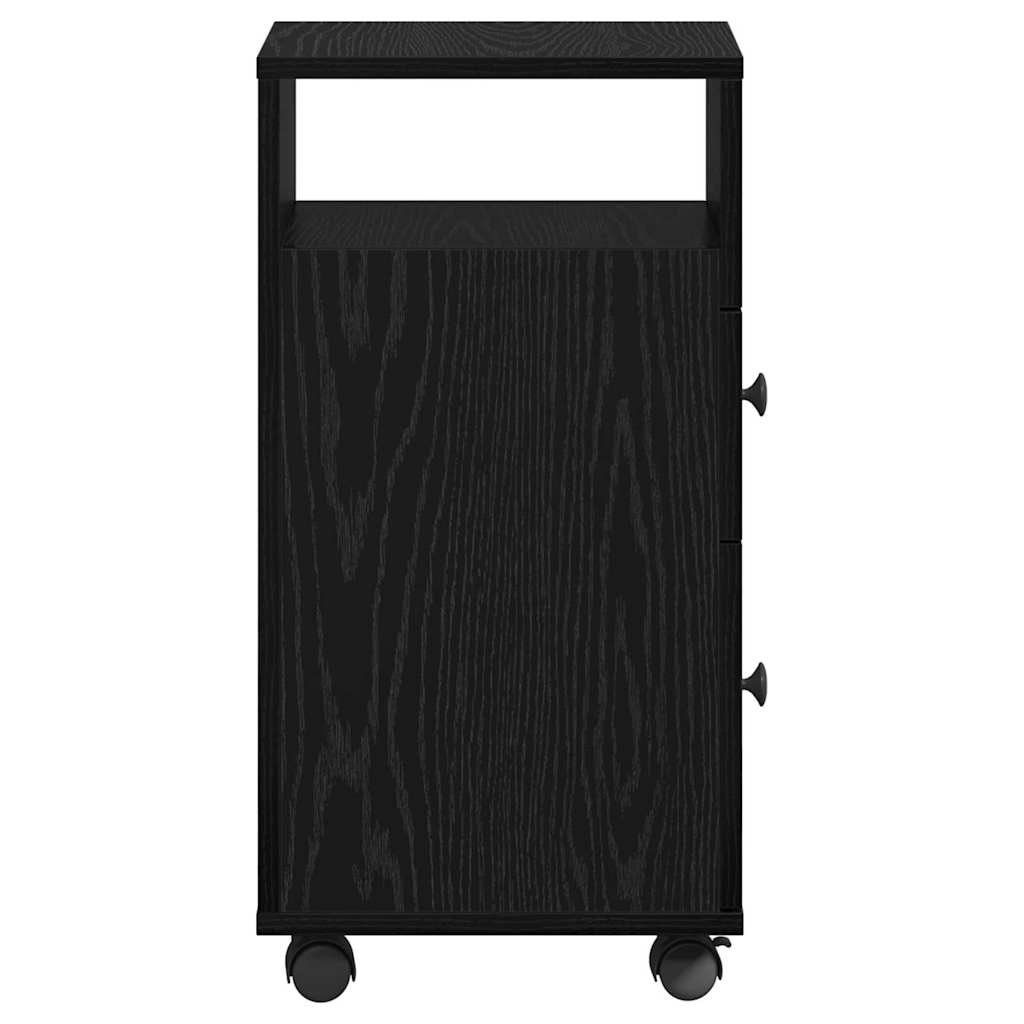 Badkamermeubelset Zwart Eiken 33 x 23 x 65 cm Bewerkt hout is nu te koop bij PeponiXL, paradijselijk wonen!