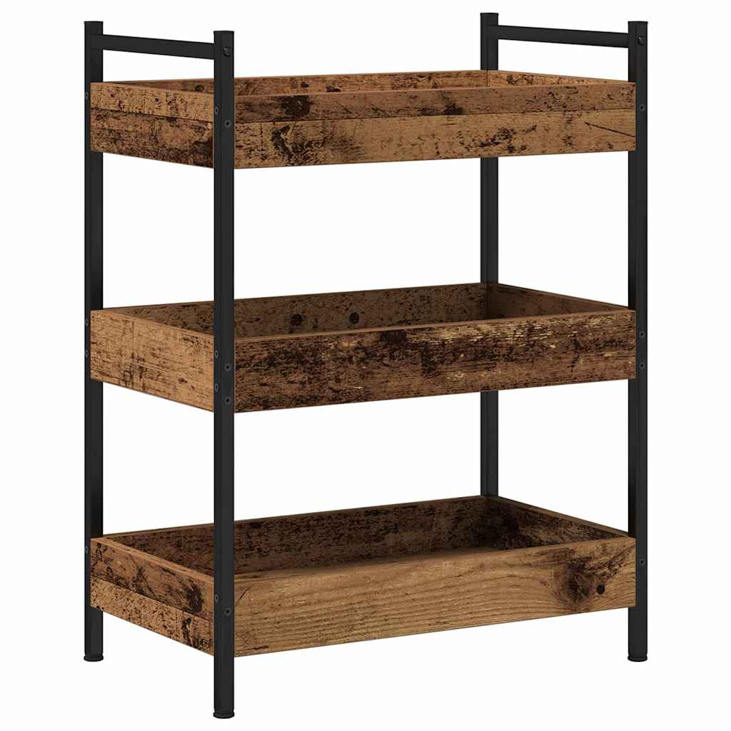Keuken Trolley Oud hout 50 x 30 x 70 cm Bewerkt hout is nu te koop bij PeponiXL, paradijselijk wonen!