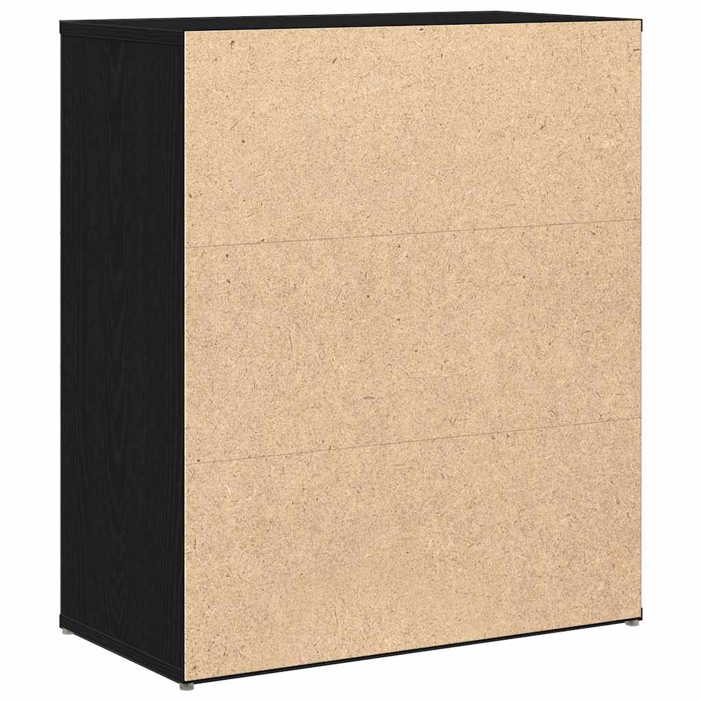 Dressoir Zwart Eiken 60x31x70 cm Engineered Wood is nu te koop bij PeponiXL, paradijselijk wonen!