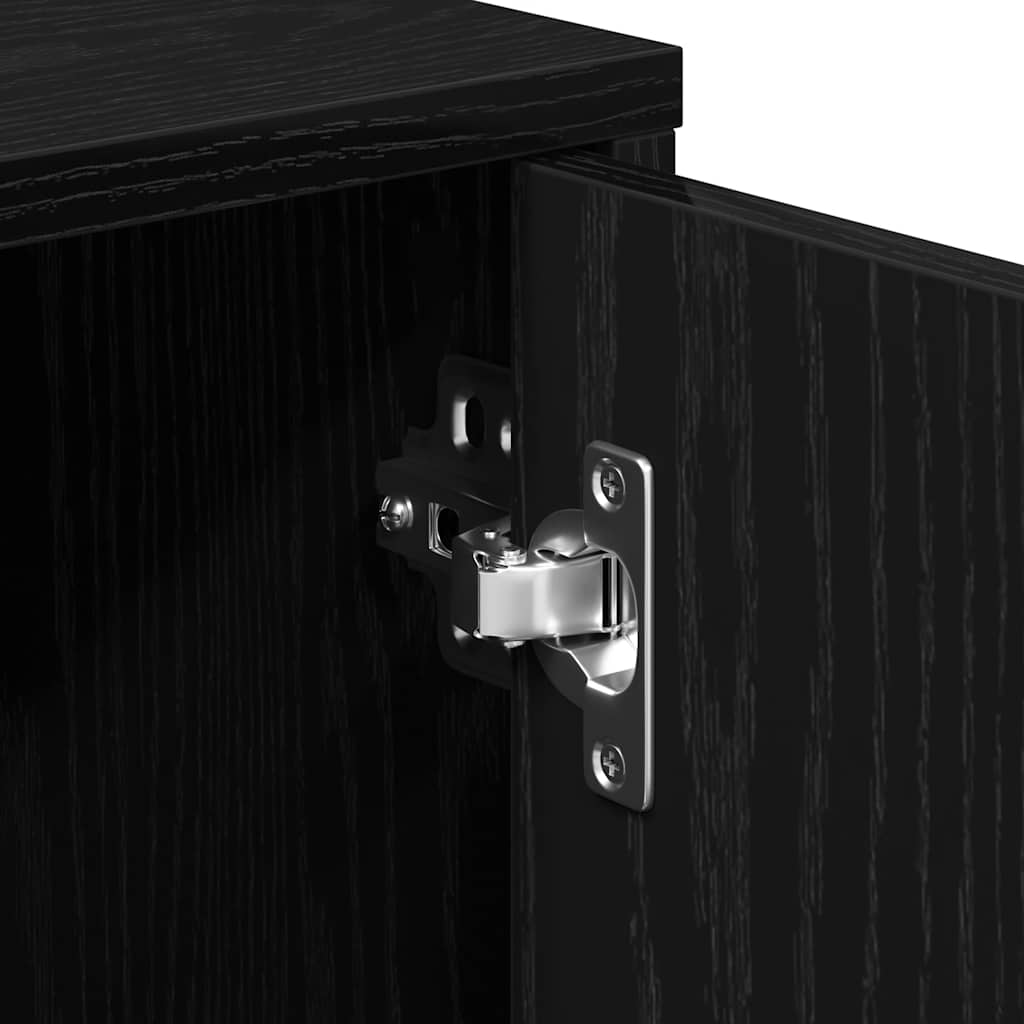 Dressoir Zwart Eiken 60x31x70 cm Engineered Wood is nu te koop bij PeponiXL, paradijselijk wonen!