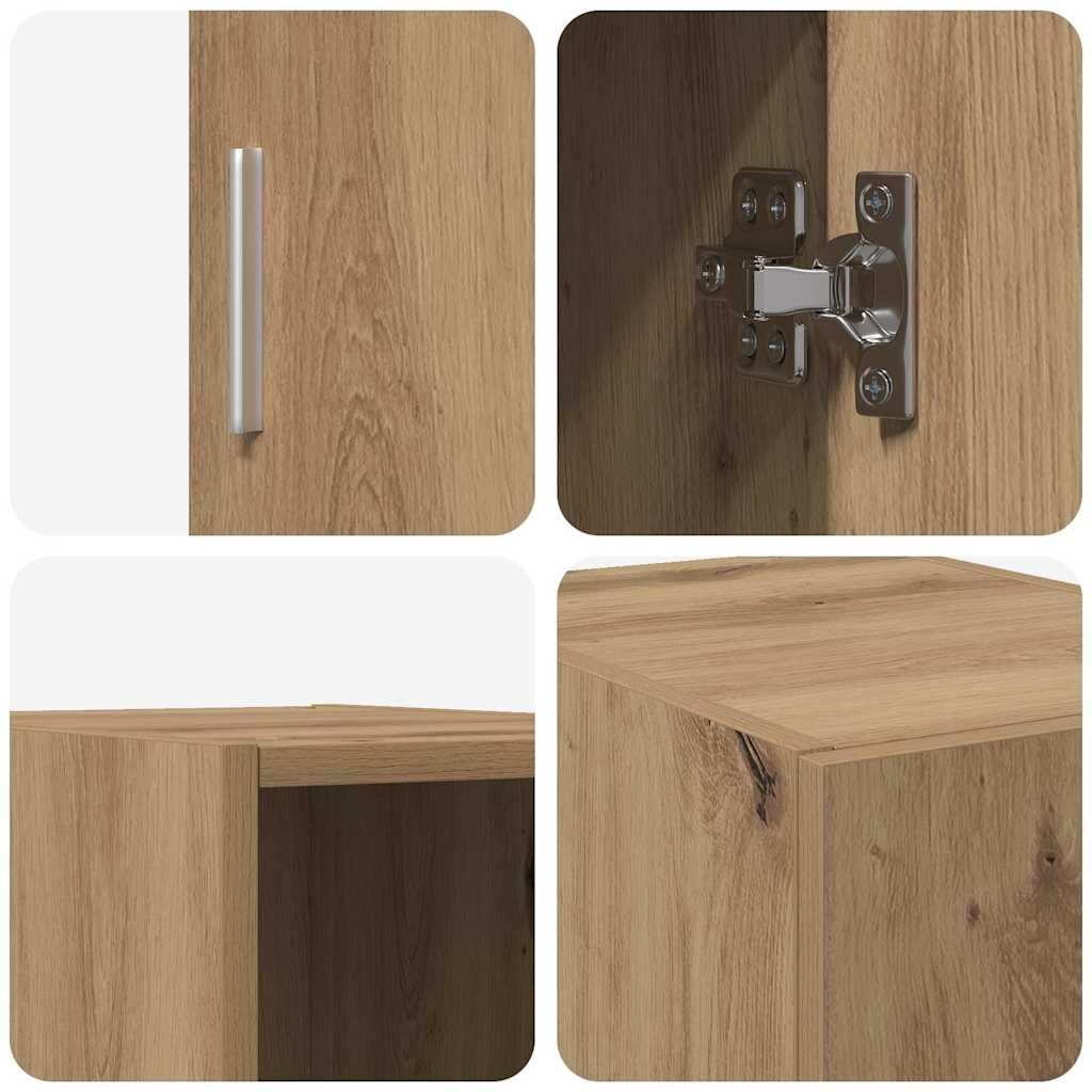 Wandkast Artisan Eiken 30 x 42,5 x 39,5 cm Bewerkt hout is nu te koop bij PeponiXL, paradijselijk wonen!
