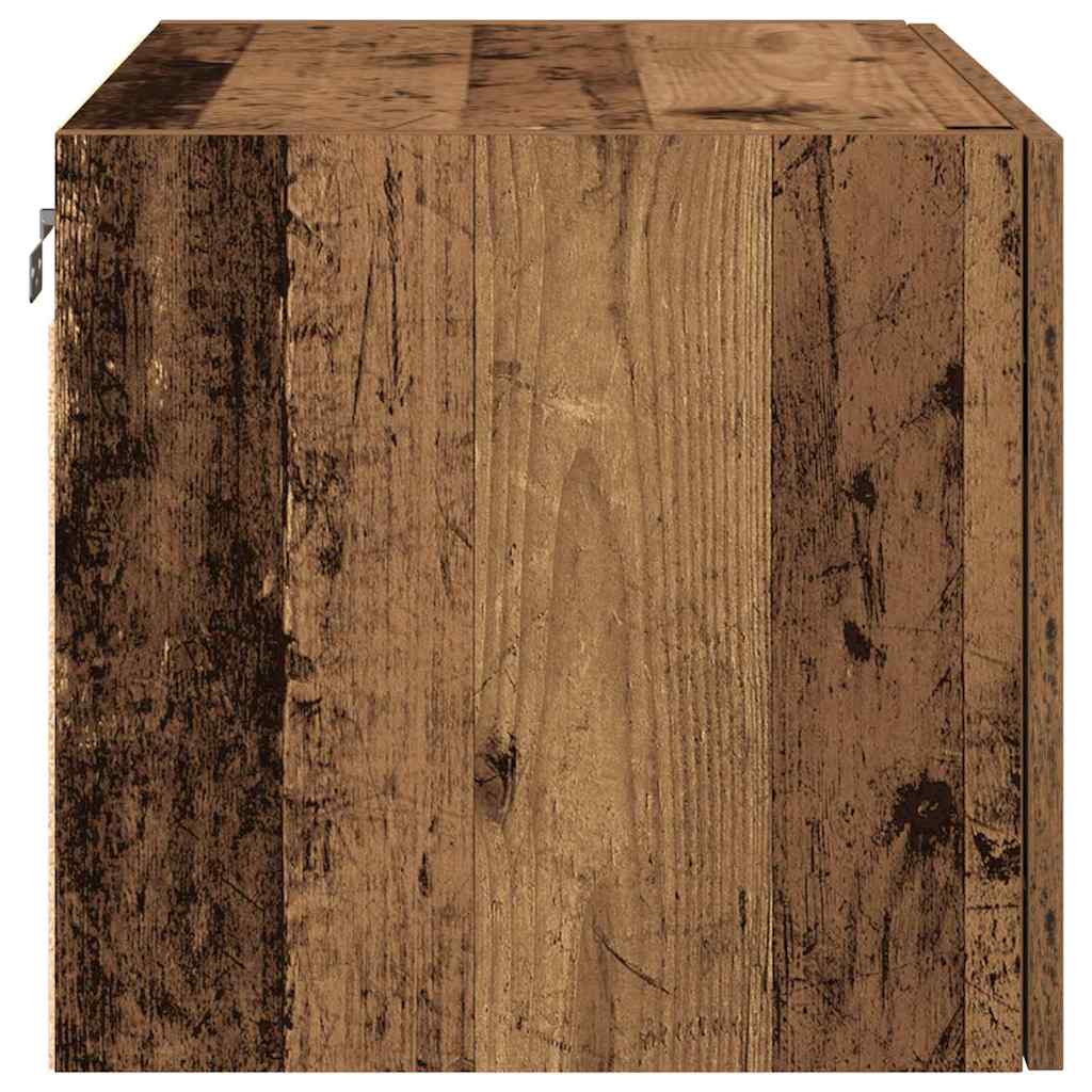 Wandkast Wandgemonteerd Oud hout 70 x 42.5 x 40 cm Bewerkt hout is nu te koop bij PeponiXL, paradijselijk wonen!