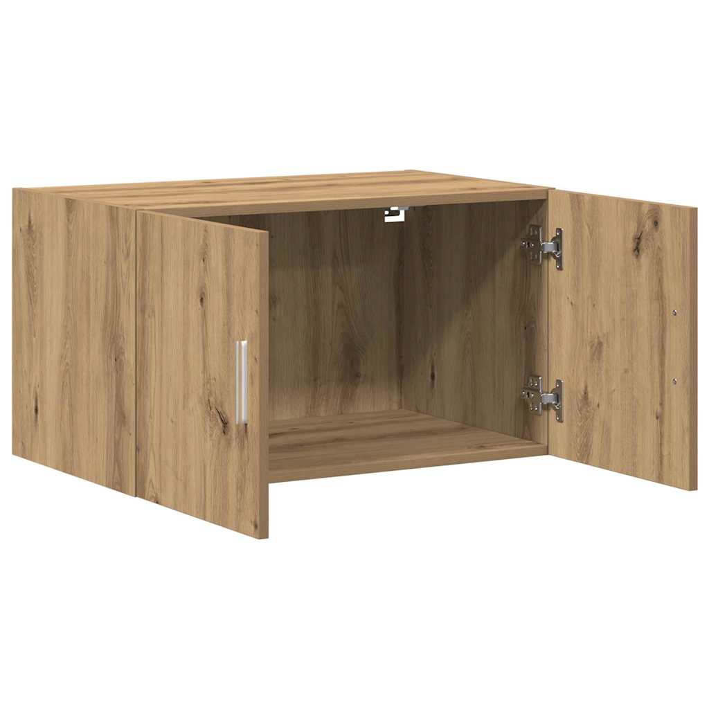 Wandkast artisanaal eikenkleurig 70 x 42.5 x 40 cm Bewerkt hout is nu te koop bij PeponiXL, paradijselijk wonen!