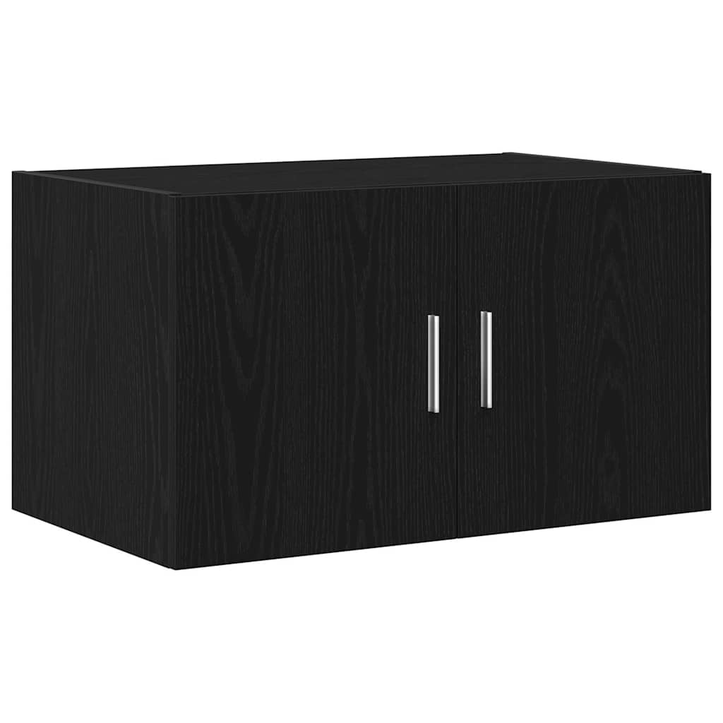 Wandkast Zwart eiken 70 x 42.5 x 40 cm Bewerkt hout is nu te koop bij PeponiXL, paradijselijk wonen!