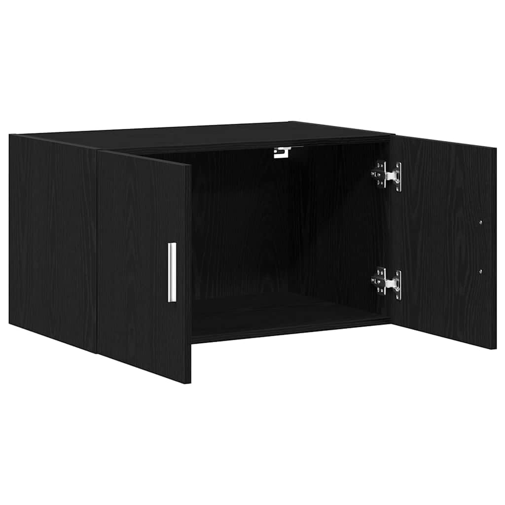 Wandkast Zwart eiken 70 x 42.5 x 40 cm Bewerkt hout is nu te koop bij PeponiXL, paradijselijk wonen!