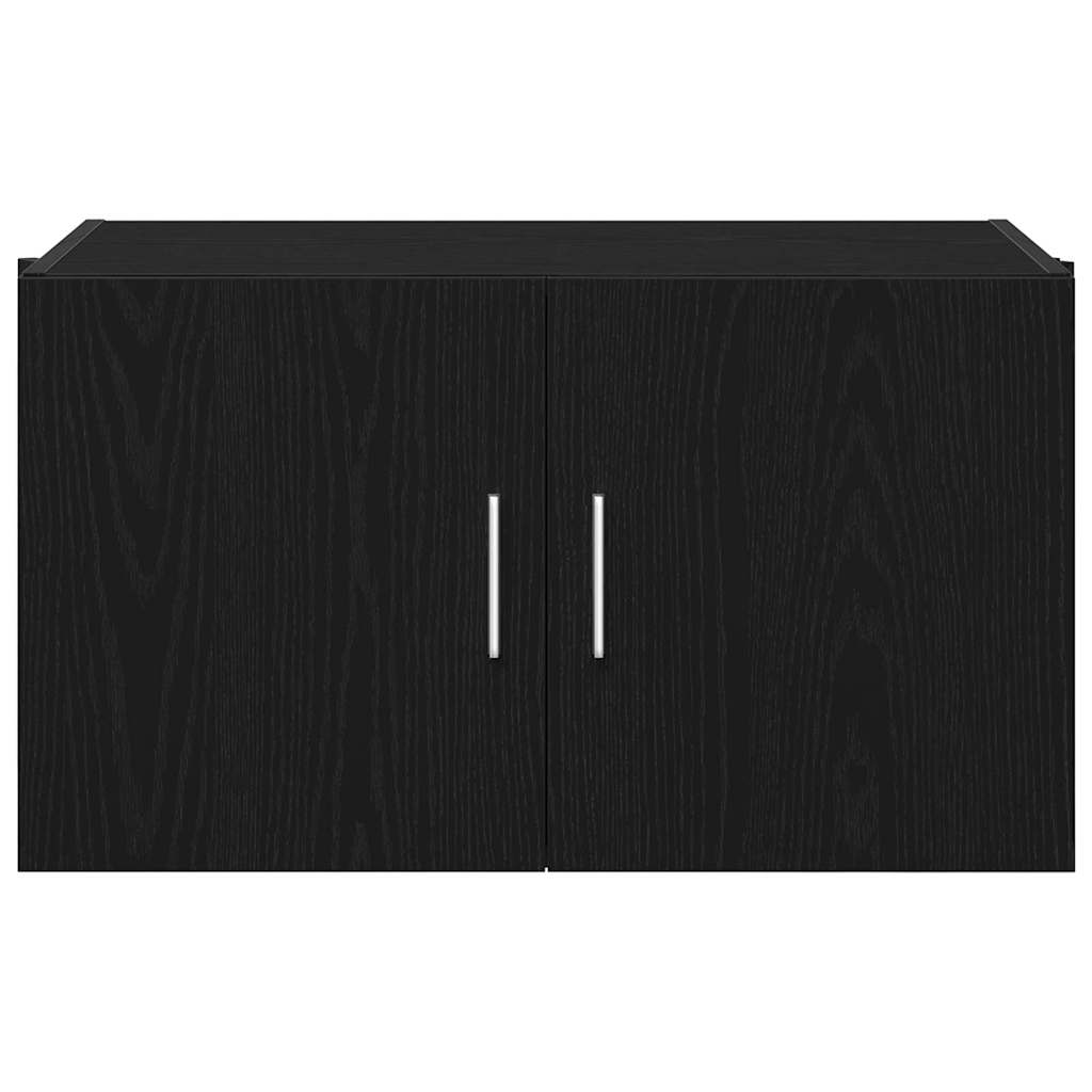Wandkast Zwart eiken 70 x 42.5 x 40 cm Bewerkt hout is nu te koop bij PeponiXL, paradijselijk wonen!