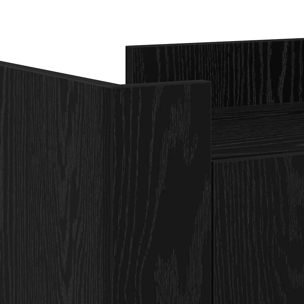 Dressoir Zwart Eiken 45 x 35 x 75 cm is nu te koop bij PeponiXL, paradijselijk wonen!