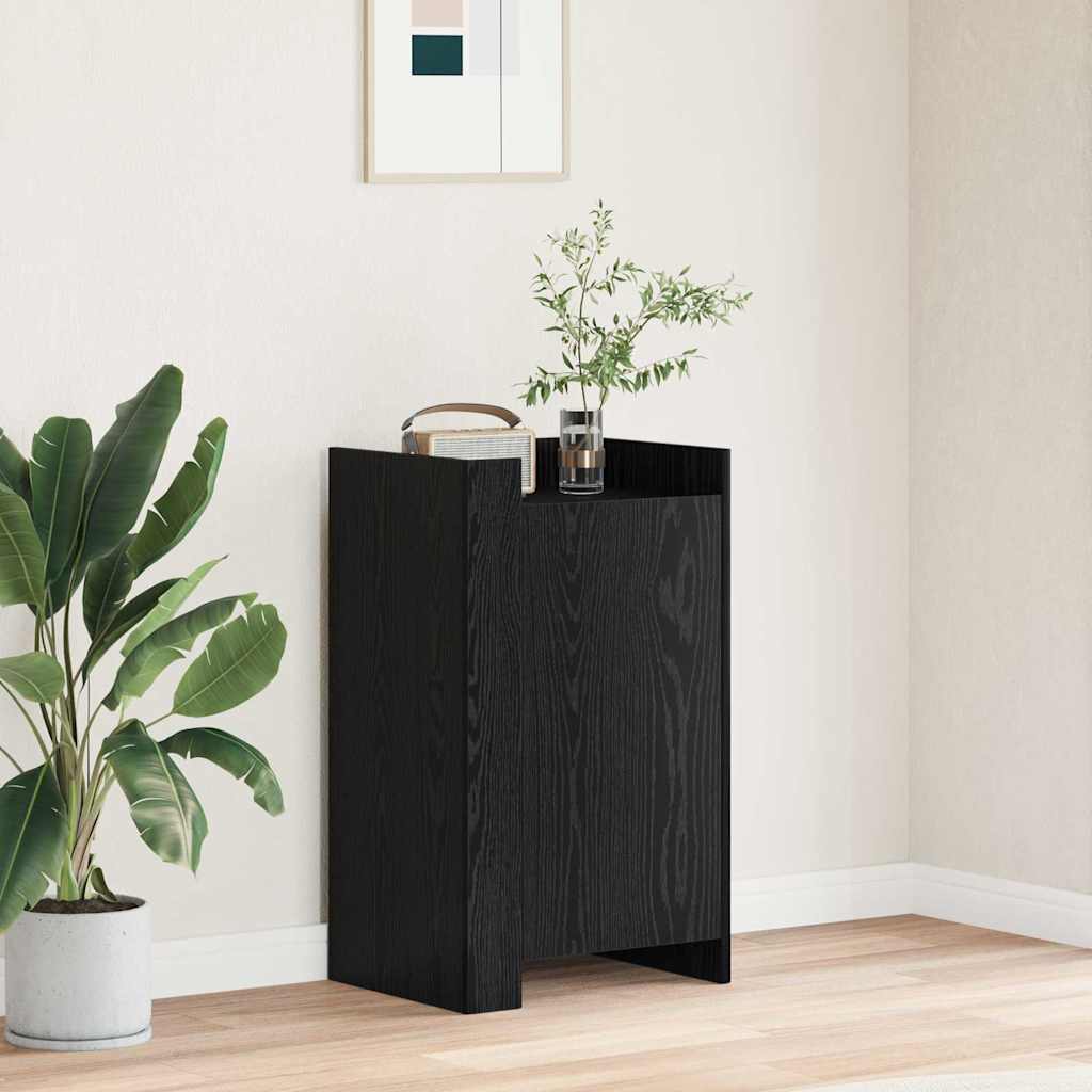 Dressoir Zwart Eiken 45 x 35 x 75 cm is nu te koop bij PeponiXL, paradijselijk wonen!