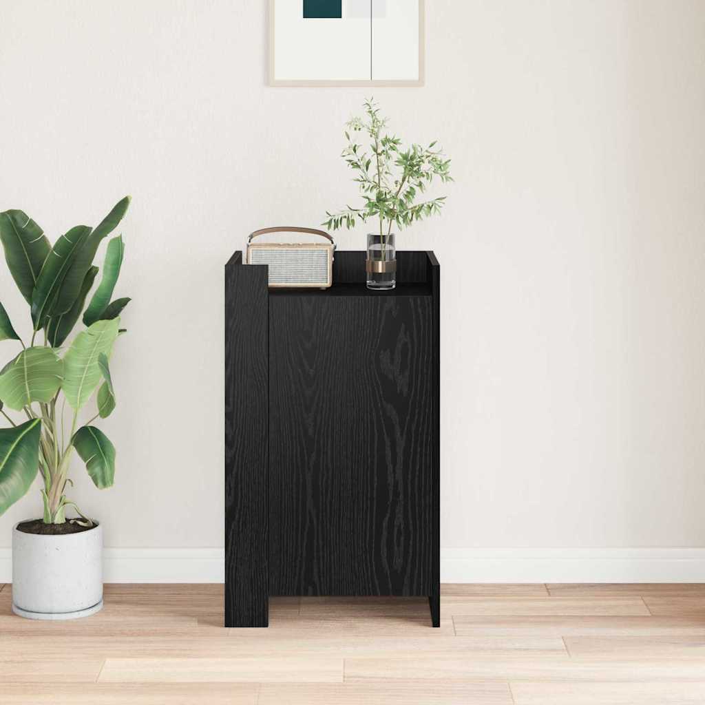Dressoir Zwart Eiken 45 x 35 x 75 cm is nu te koop bij PeponiXL, paradijselijk wonen!