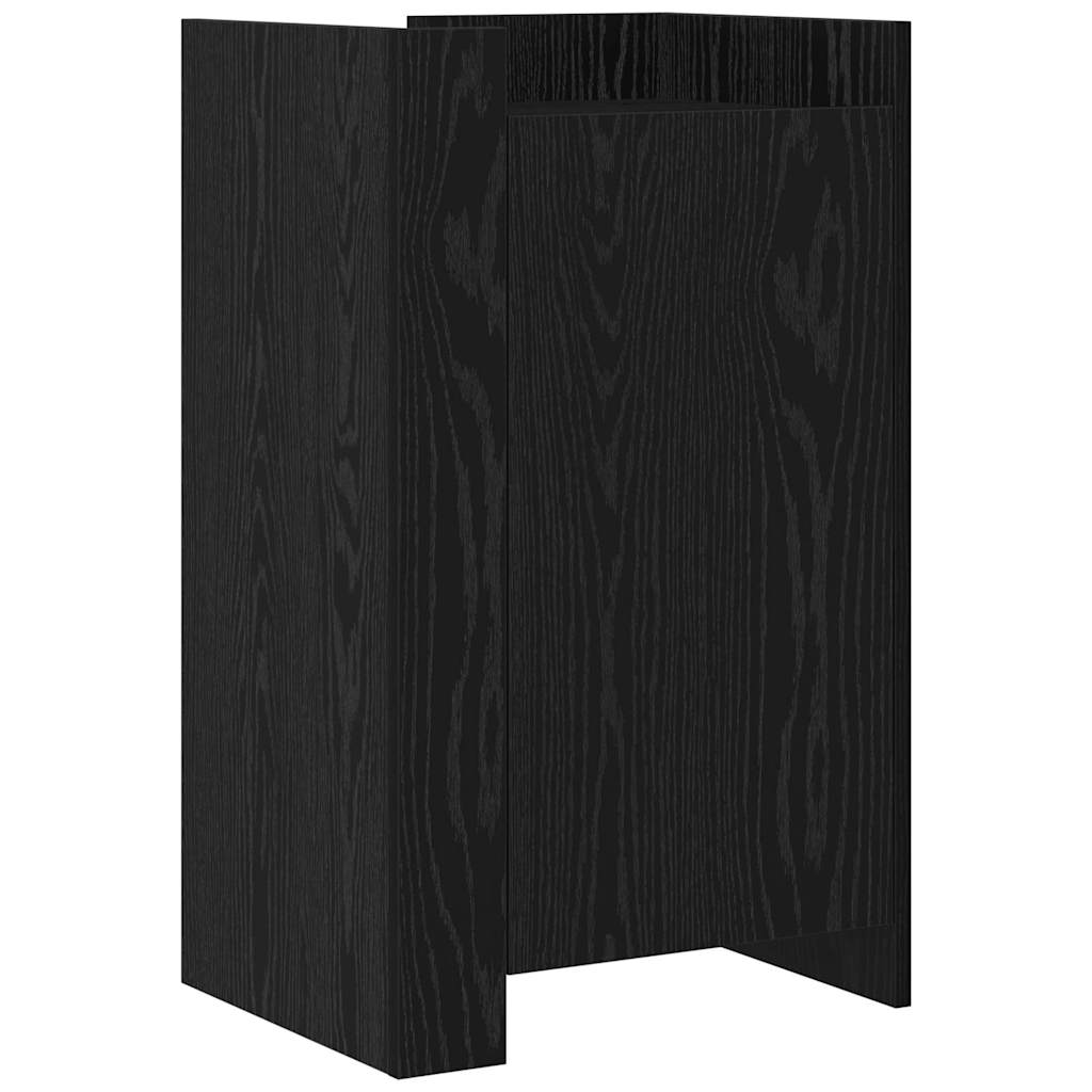 Dressoir Zwart Eiken 45 x 35 x 75 cm is nu te koop bij PeponiXL, paradijselijk wonen!