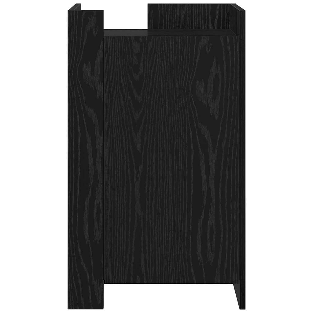 Dressoir Zwart Eiken 45 x 35 x 75 cm is nu te koop bij PeponiXL, paradijselijk wonen!