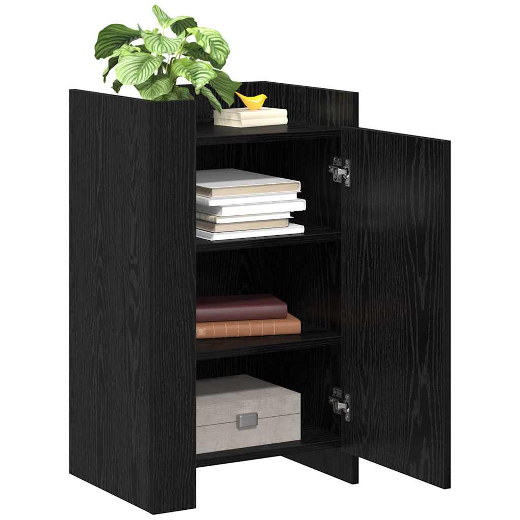 Dressoir Zwart Eiken 45 x 35 x 75 cm is nu te koop bij PeponiXL, paradijselijk wonen!