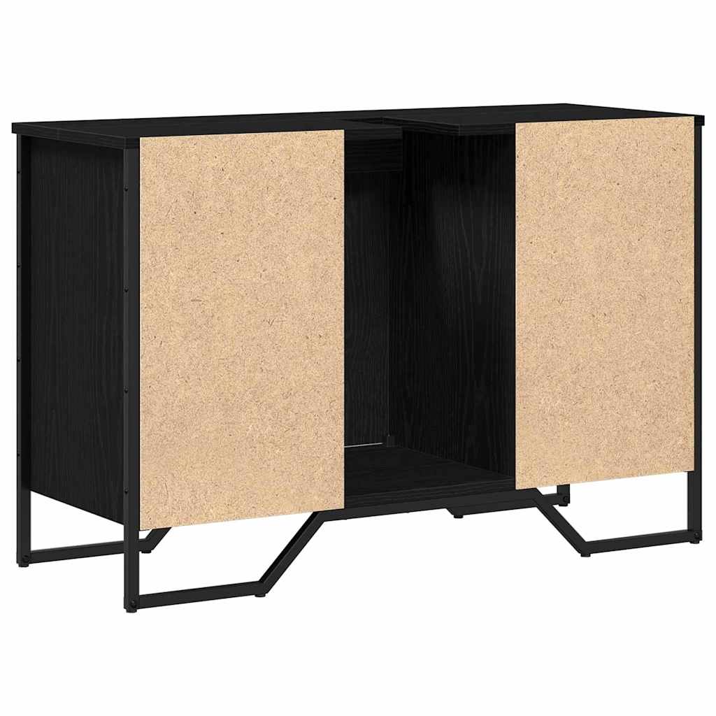 Badkamertenk te kast Zwart Eiken 91 x 35 x 60 cm Bewerkt hout is nu te koop bij PeponiXL, paradijselijk wonen!