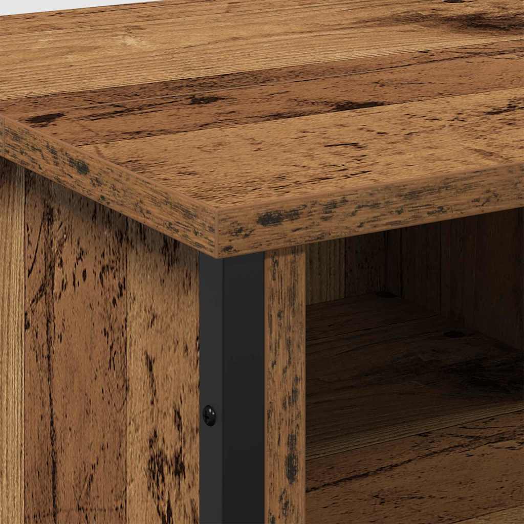 Badkamertenk te kast Oud Hout 91 x 35 x 60 cm Bewerkt hout is nu te koop bij PeponiXL, paradijselijk wonen!