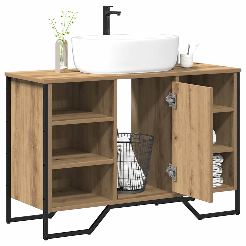 Badkamertenk te kast Artisan Eiken 91 x 35 x 60 cm Bewerkt hout is nu te koop bij PeponiXL, paradijselijk wonen!