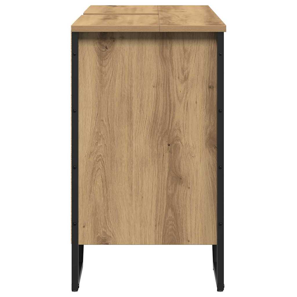 Badkamertenk te kast Artisan Eiken 91 x 35 x 60 cm Bewerkt hout is nu te koop bij PeponiXL, paradijselijk wonen!