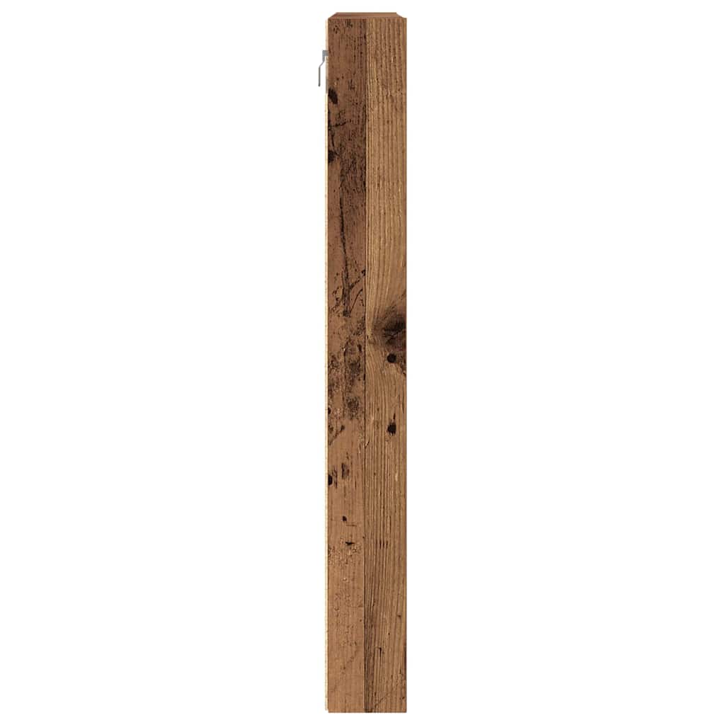 Vitrinekast met plank Oudhout 100 x 8,5 x 75 cm Bewerkt hout is nu te koop bij PeponiXL, paradijselijk wonen!