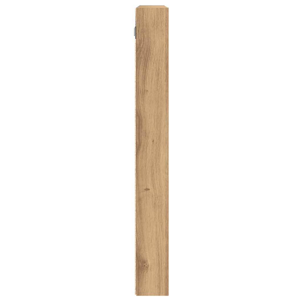 Vitrinekast Artisan Eiken 100 x 8,5 x 75 cm Bewerkt hout is nu te koop bij PeponiXL, paradijselijk wonen!