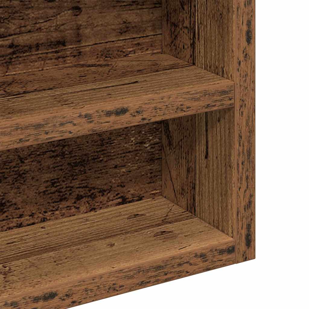 Vitrinekast met plank Oudhout 60 x 8,5 x 58 cm Bewerkt hout is nu te koop bij PeponiXL, paradijselijk wonen!