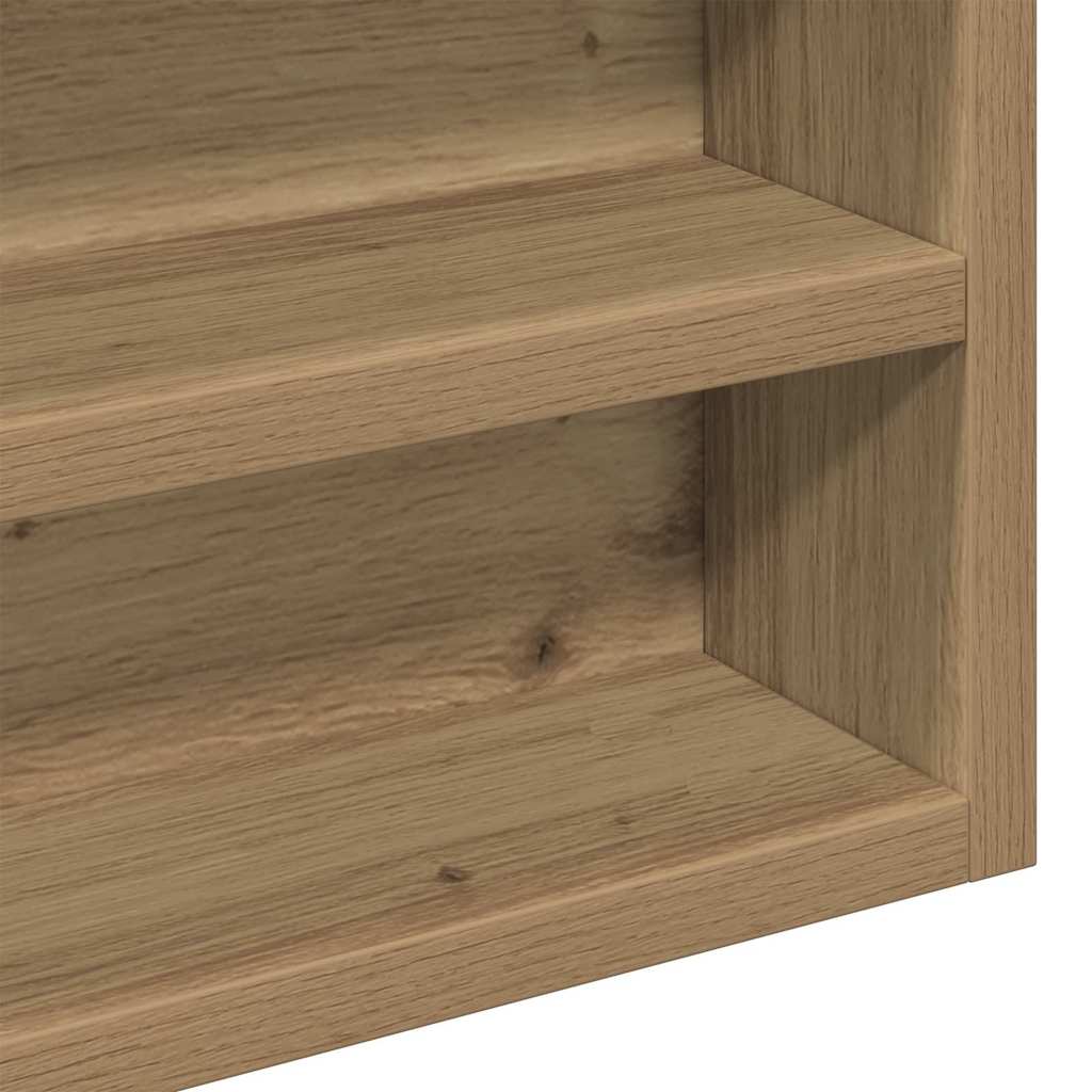 Vitrinekast Artisan Eiken 60 x 8,5 x 58 cm Bewerkt hout is nu te koop bij PeponiXL, paradijselijk wonen!