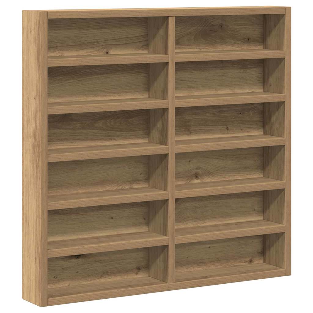 Vitrinekast Artisan Eiken 60 x 8,5 x 58 cm Bewerkt hout is nu te koop bij PeponiXL, paradijselijk wonen!