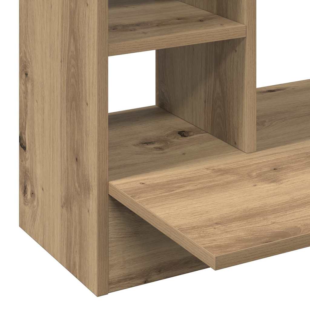 Aan de muur bevestigd bureau met plank artisanaal eikenkleurig is nu te koop bij PeponiXL, paradijselijk wonen!