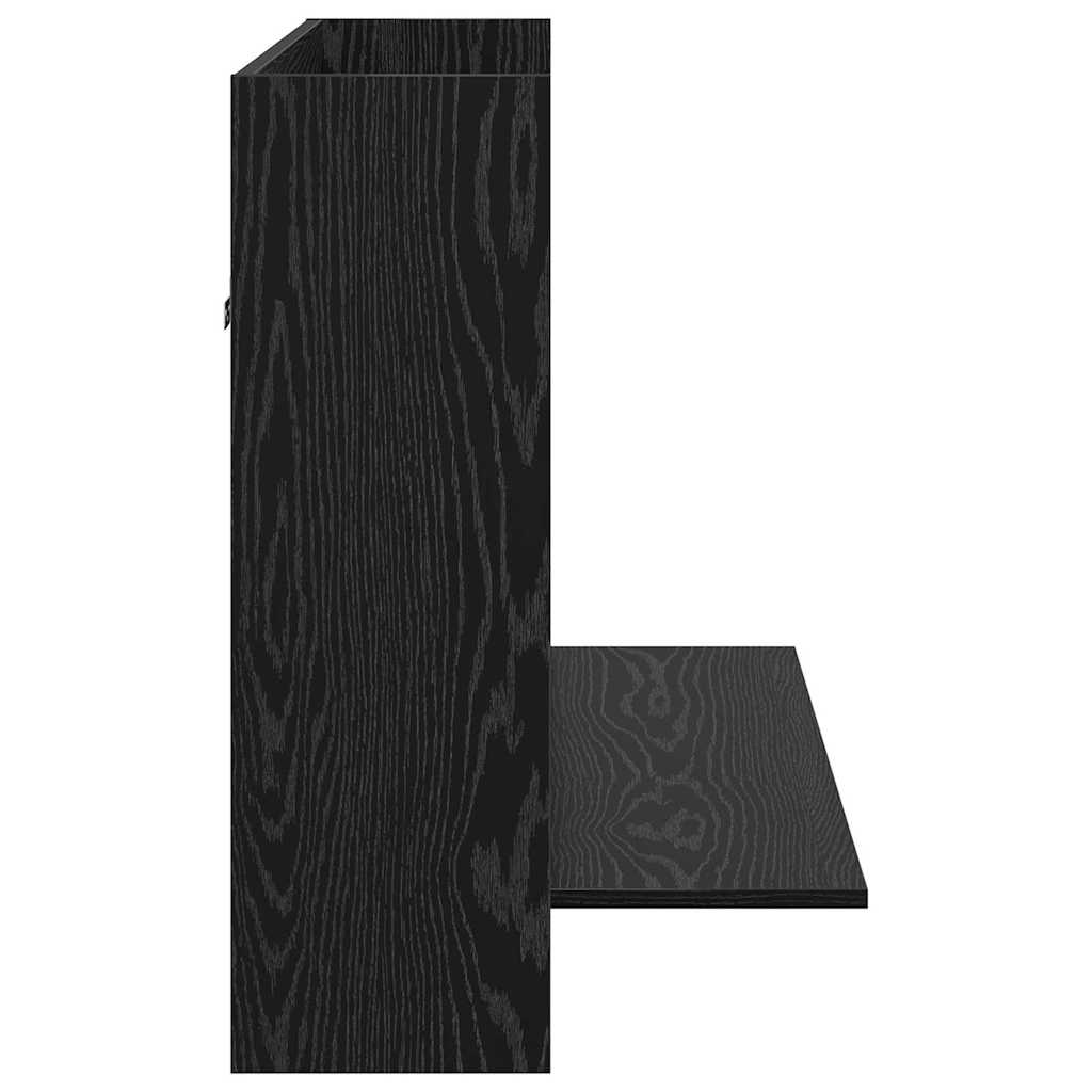 Aan de muur bevestigd bureau Zwart eiken 105 x 48 x 75 cm is nu te koop bij PeponiXL, paradijselijk wonen!
