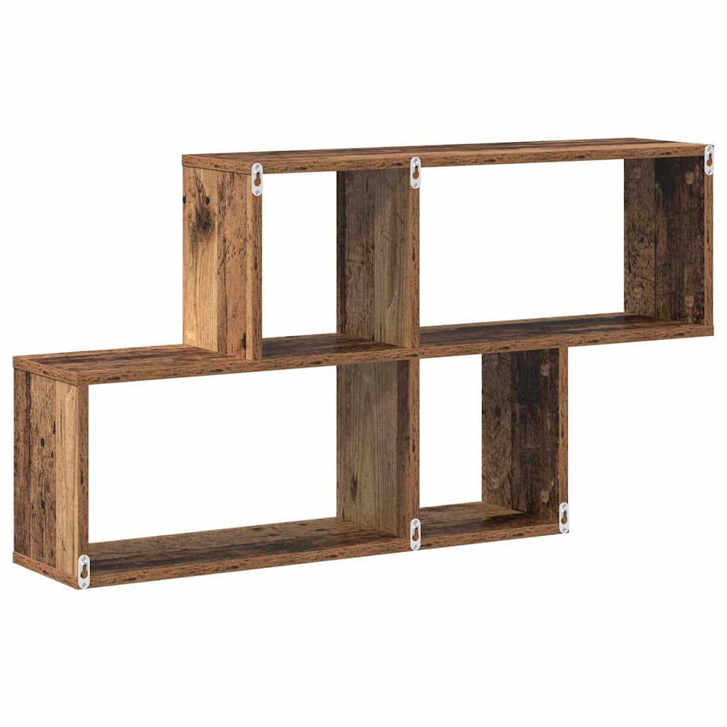 Wandplank met plank Wandgemonteerd Bruin Bewerkt hout is nu te koop bij PeponiXL, paradijselijk wonen!