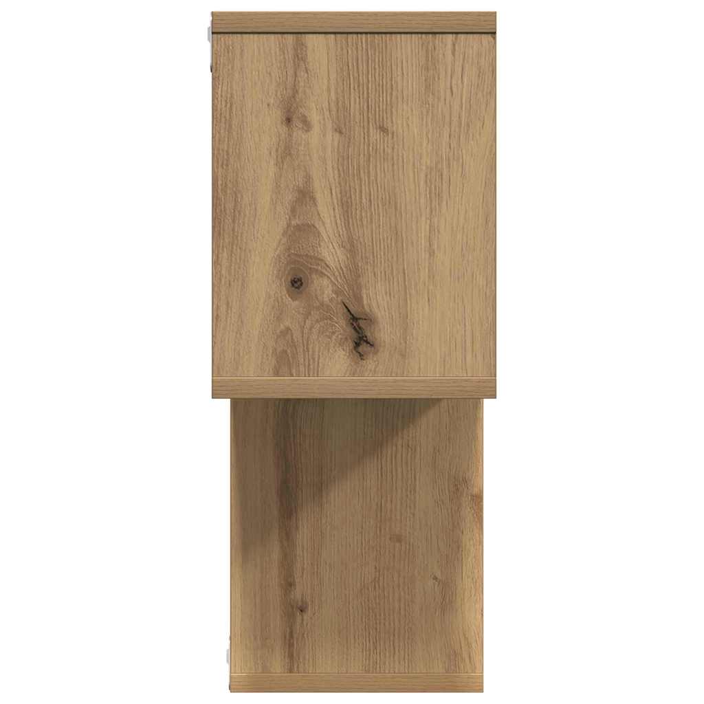 Wandplank met plank Wandgemonteerd Bruin Bewerkt hout is nu te koop bij PeponiXL, paradijselijk wonen!