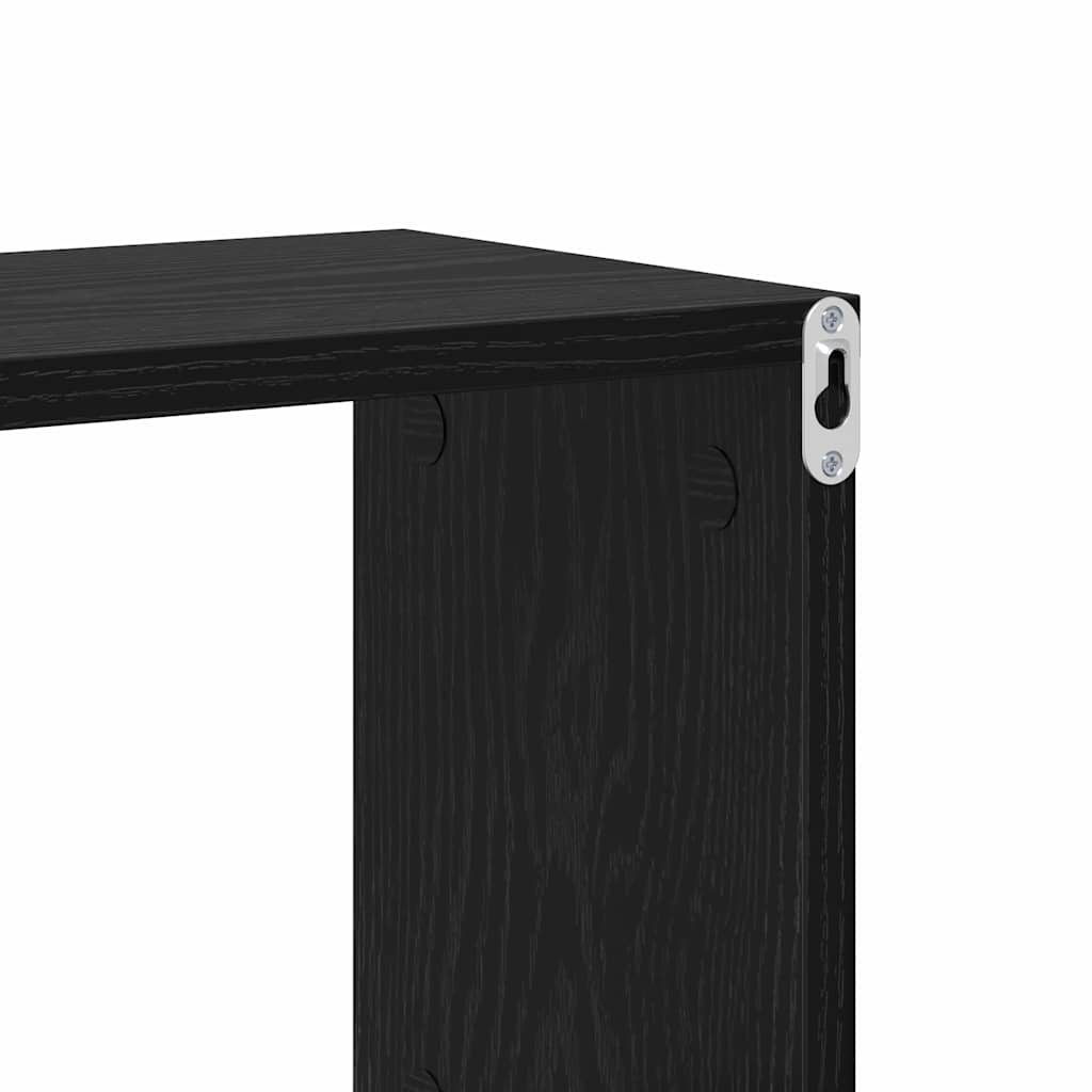 Wandplank met plank Wandgemonteerd Zwart Bewerkt hout is nu te koop bij PeponiXL, paradijselijk wonen!