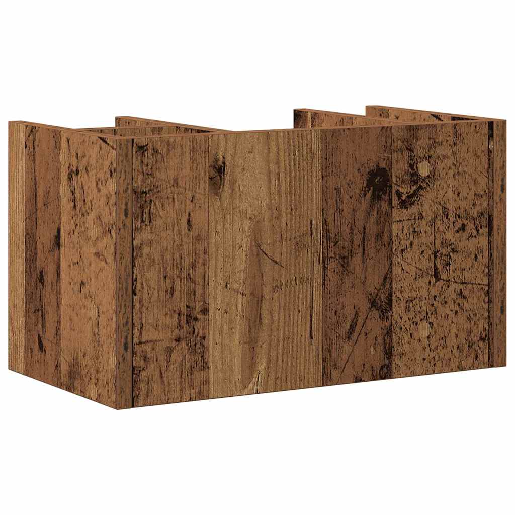 Bureau Organizer Oudhout 44,5 x 24 x 25 cm Bewerkt hout is nu te koop bij PeponiXL, paradijselijk wonen!