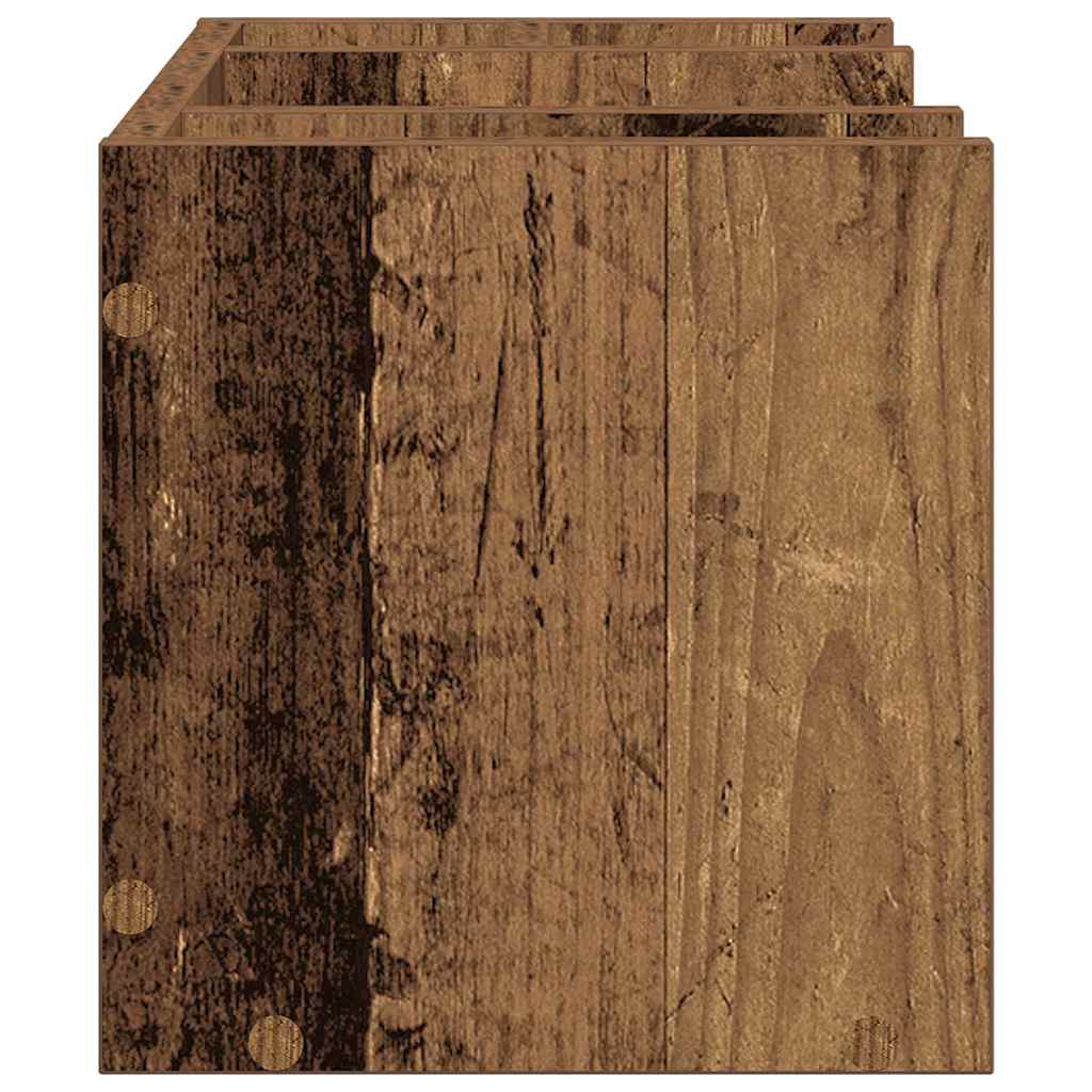 Bureau Organizer Oudhout 44,5 x 24 x 25 cm Bewerkt hout is nu te koop bij PeponiXL, paradijselijk wonen!