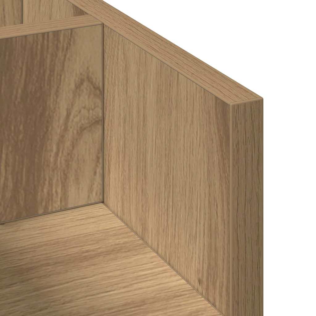 Bureau Organizer Zwart eiken 44,5 x 24 x 25 cm Bewerkt hout is nu te koop bij PeponiXL, paradijselijk wonen!