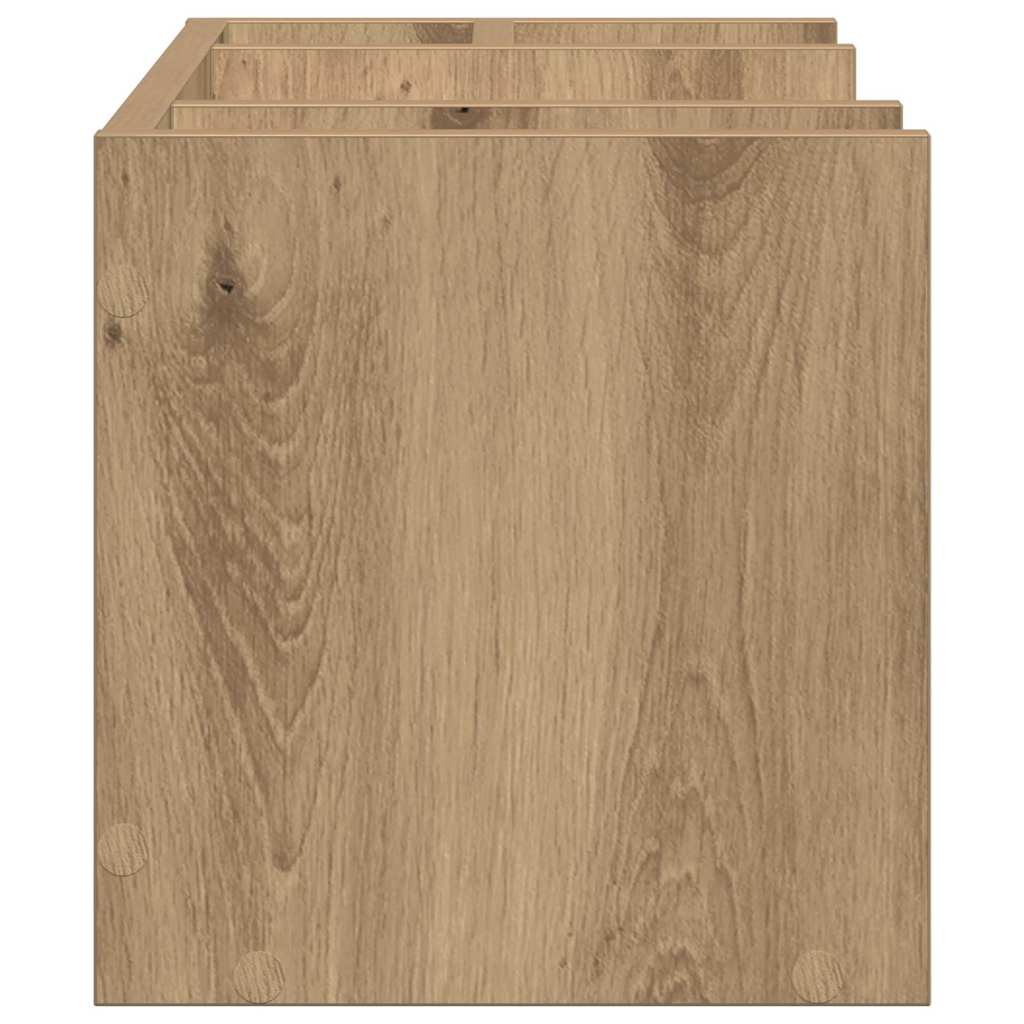 Bureau Organizer Zwart eiken 44,5 x 24 x 25 cm Bewerkt hout is nu te koop bij PeponiXL, paradijselijk wonen!