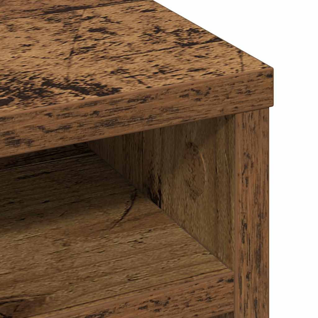 Bureau Organizer Oudhout 36 x 26 x 29,5 cm Bewerkt hout is nu te koop bij PeponiXL, paradijselijk wonen!