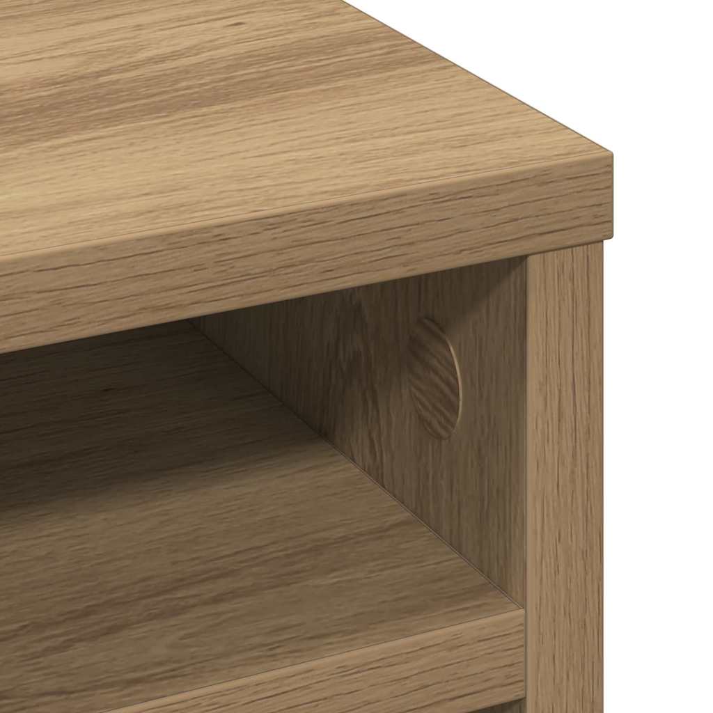 Bureau Organizer Artisan Eiken 36 x 26 x 29,5 cm Bewerkt hout is nu te koop bij PeponiXL, paradijselijk wonen!